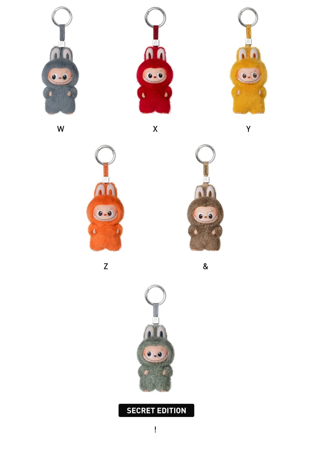 Popmart Labubu Pin for Love Series (N-Z) Blind Box W X Y Z & !