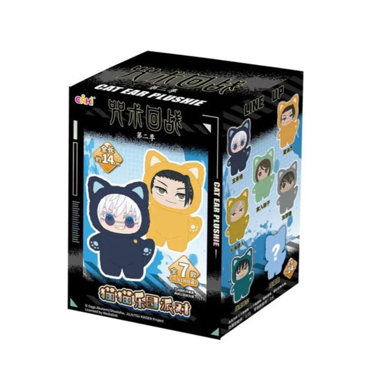 TOP TOY - Jujutsu Kaisen Cat Ear Plush Keychains Blind Box One Random Box