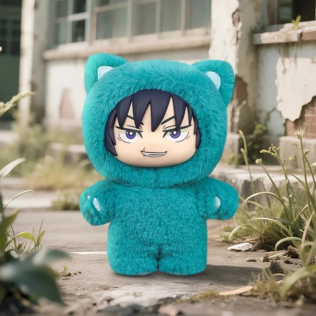TOP TOY - Jujutsu Kaisen Cat Ear Plush Keychains Blind Box Toji Fushiguro opened box