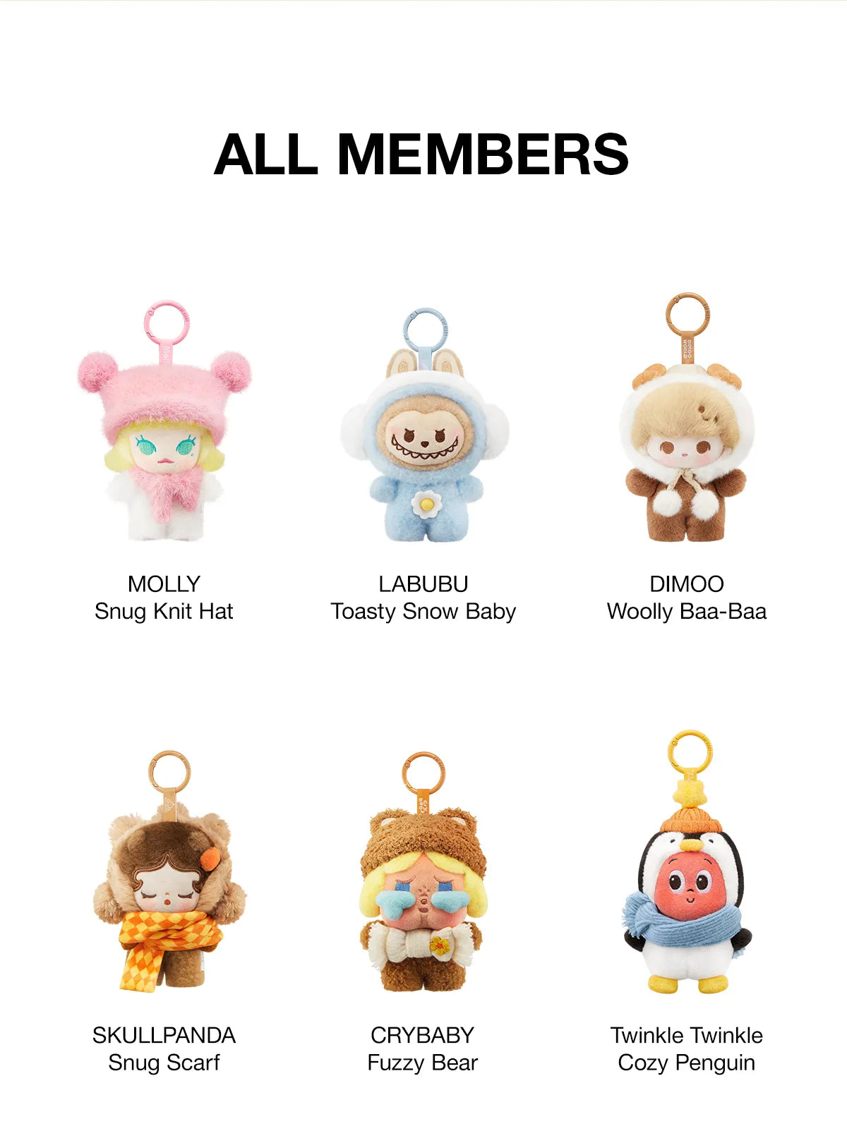 POP BEAN Fluffy & Cozy Series Plush Pendant Blind Box