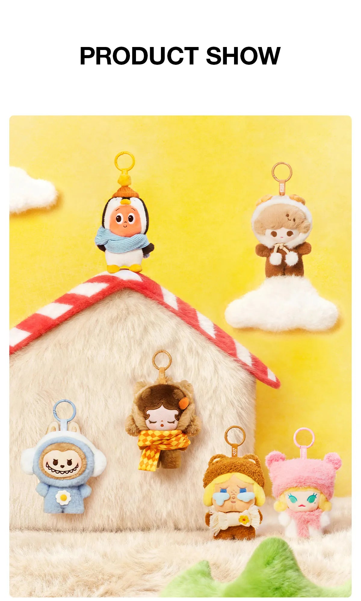 POP BEAN Fluffy & Cozy Series Plush Pendant Blind Box