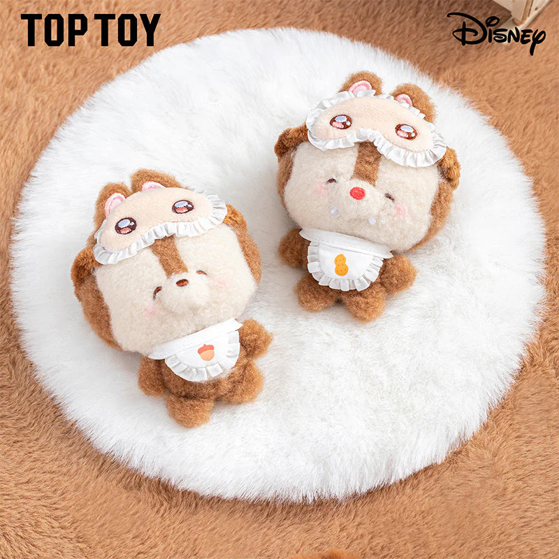 TOP TOY x Disney Squinting Sleepwear Series Plush Keychains Blind Box