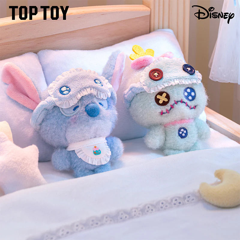 TOP TOY x Disney Squinting Sleepwear Series Plush Keychains Blind Box