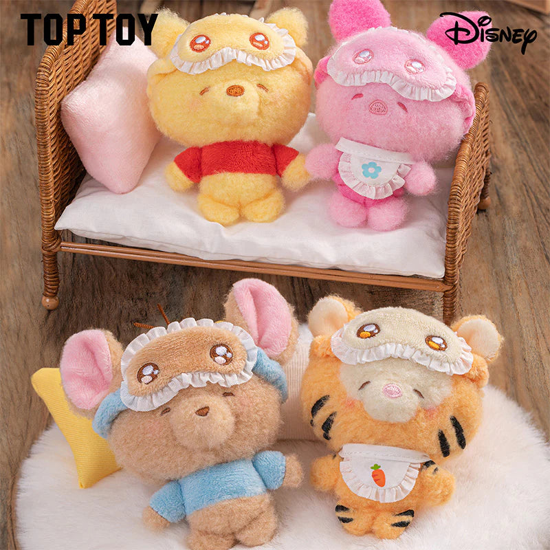 TOP TOY x Disney Squinting Sleepwear Series Plush Keychains Blind Box